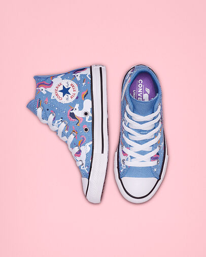 Chuck Taylor All Star Unicons High Top Light Blue/Black/White