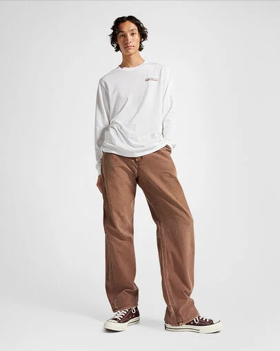 Chuck 70 Canvas Dark Root Brown/Egret/Black, On Foot Shot 1