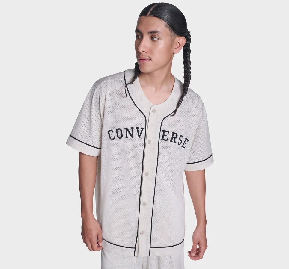 Converse Relaxed Baseball Jersey Converse Egret