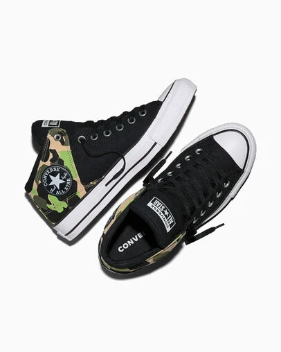 Chuck Taylor All Star High Street Archive Camo Black/Avocado Glass, Angled View
