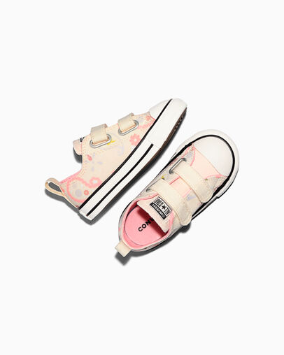 Chuck Taylor All Star Easy-On Paisley Pop Egret/Ok Bloomer/White, Angled View