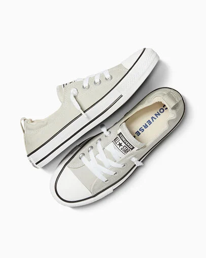 Chuck Taylor All Star Shoreline Canvas Cloud Gray, Angled View