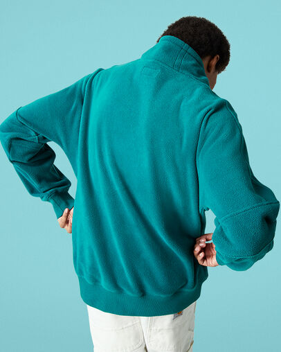 Polar Fleece Archive Funnel Top Midnight Turq