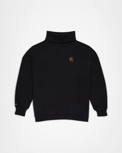 Chuck Taylor Patch Mock Neck Pullover Black, Front View