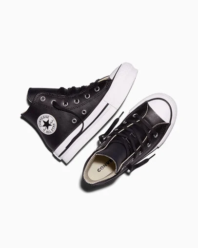Chuck Taylor All Star EVA Lift Platform Leather Black/Natural Ivory/White