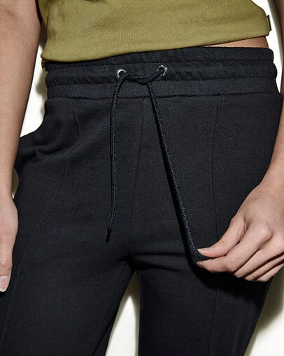 French Terry Front Seam Pants Converse Black