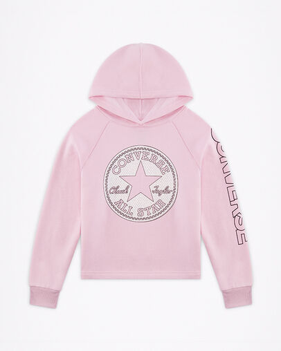 Chuck Patch Pullover Hoodie Converse Pink Glaze, Front View