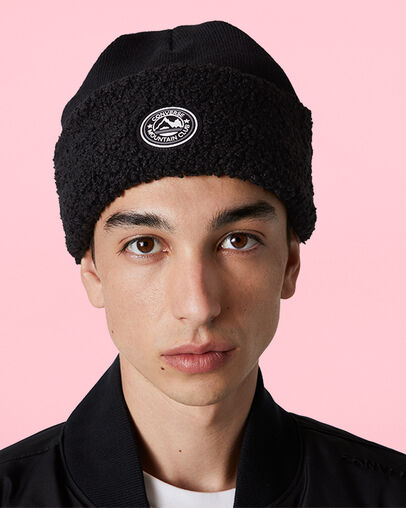 Sherpa Cuff Beanie Converse Black Sherpa
