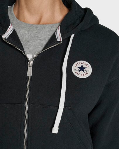 Retro Chuck Taylor Full-Zip Hoodie Black