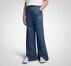 Vented Wide-Leg Pants Slacker Blue