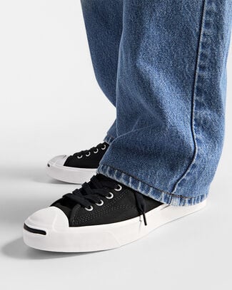 Jack Purcell Canvas Black/White/Black, Outer Side View