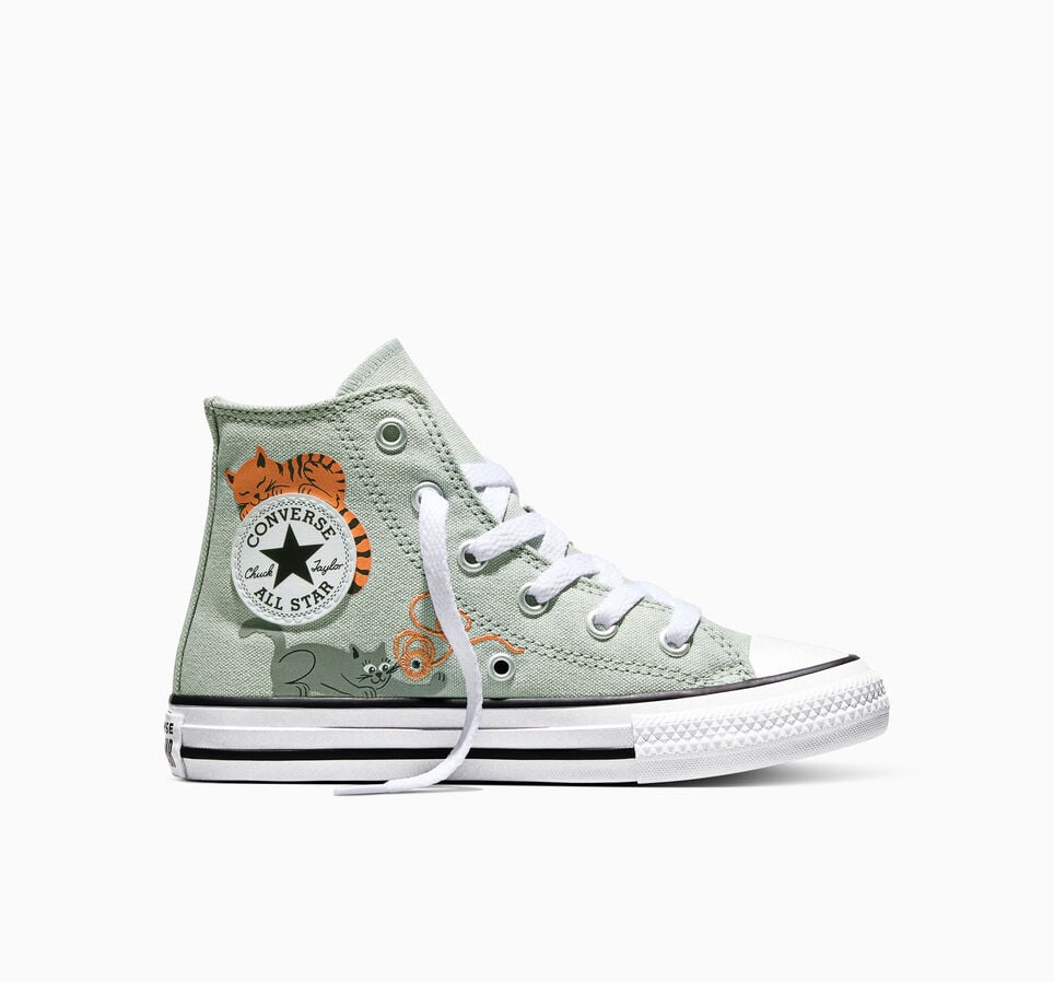 Chuck Taylor All Star Cat & Yarn Rainwashed Grey/Blackwhite