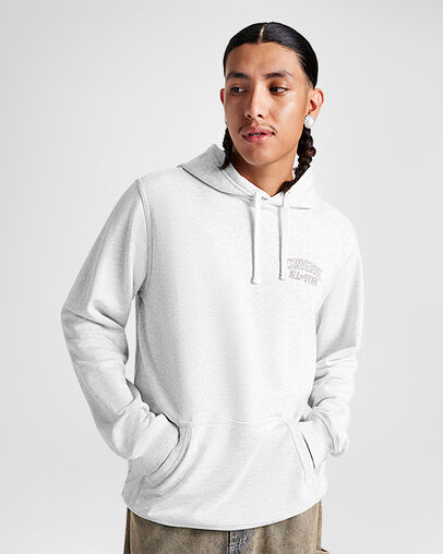 Retro Hoodie Light Retro Grey Heather, Front View