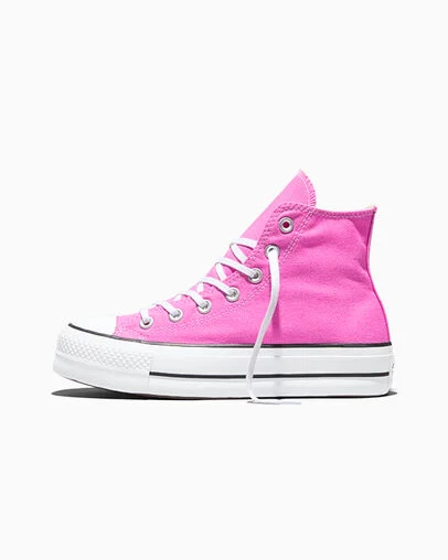 Chuck Taylor All Star Lift Platform Canvas Shocking Orchid Pink/White/Black, Inner Side View