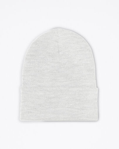 Tall Cuff Knit Beanie Converse White, 3/4 View