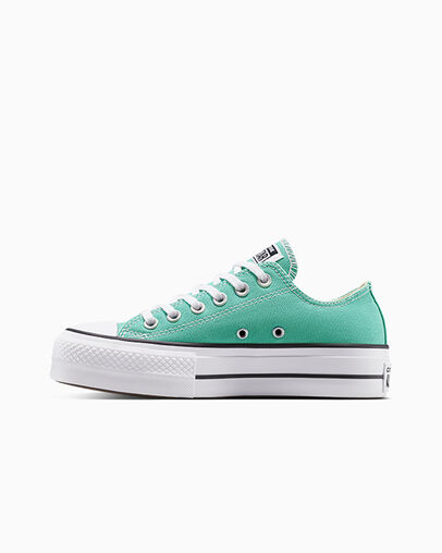 Chuck Taylor All Star Lift Platform Canvas Archive Sea Green/White/Black, Inner Side View