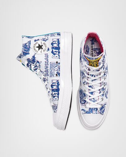 Converse x Batman x Chinatown Market Chuck 70 High Top Mouse/White/Purple