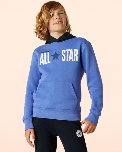 All Star Colorblock Fleece Pullover Ozone Blue