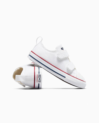 Chuck Taylor All Star Easy-On Canvas White/Garnet/Navy, Detail Angle View