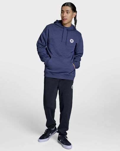 Chuck Taylor All Star Patch Hoodie Navy, Back View