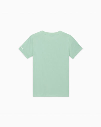 Floral Chuck Taylor Patch T-Shirt Sticky Aloe Green, Back View