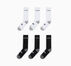 All Star 6-Pack Crew Socks White/Black