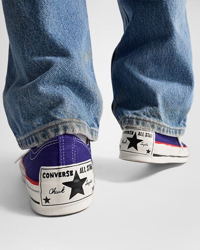 Chuck 70 Sketch Court Purple/Egret/Red, Reflective View