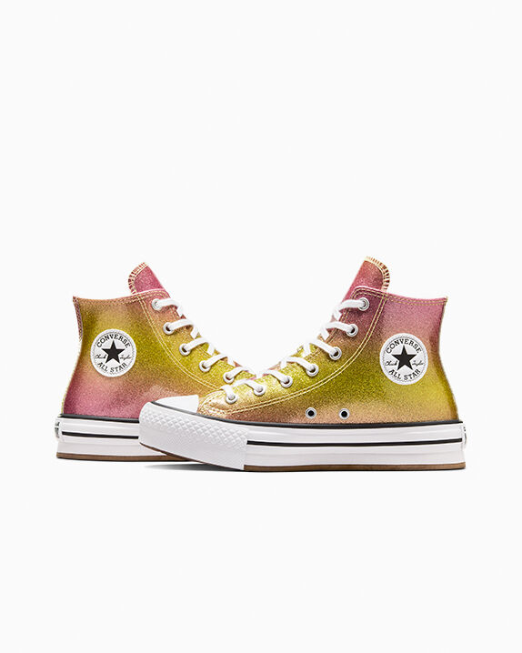 Chuck Taylor All Star EVA Lift Platform Citrus Glitz Big Kids High