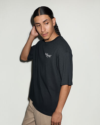 Call Chuck Short-Sleeve T-Shirt Converse Black, Back View