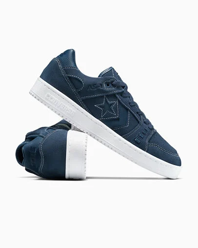 CONS AS-1 Pro Suede Navy/Navy/White, Detail Angle View