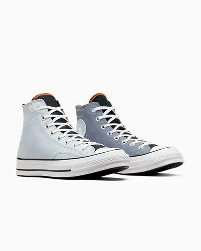 Chuck 70 Vintage Athletic Black/Ghosted/Lunar Grey, Top and Side View