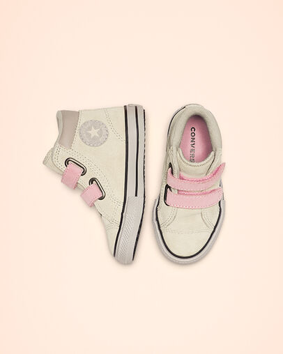 Chuck Taylor All Star Hook and Loop PC Boot High Top Natural Ivory/Coastal Pink