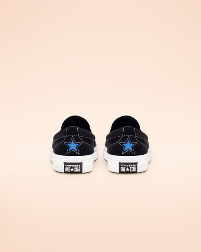 One Star CC Paradise Floral Slip Black/Totally Blue/White