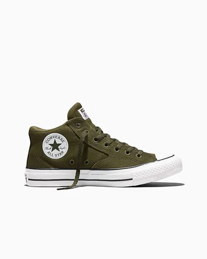 Chuck Taylor All Star Malden Street Canvas & Suede Good Natured Green/Utility Green/White, Outer Side View