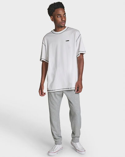 CONS Embroidered T-Shirt White 10A, Detail View