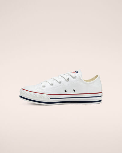 Everyday Platform Chuck Taylor All Star White/Midnight Navy/Garnet