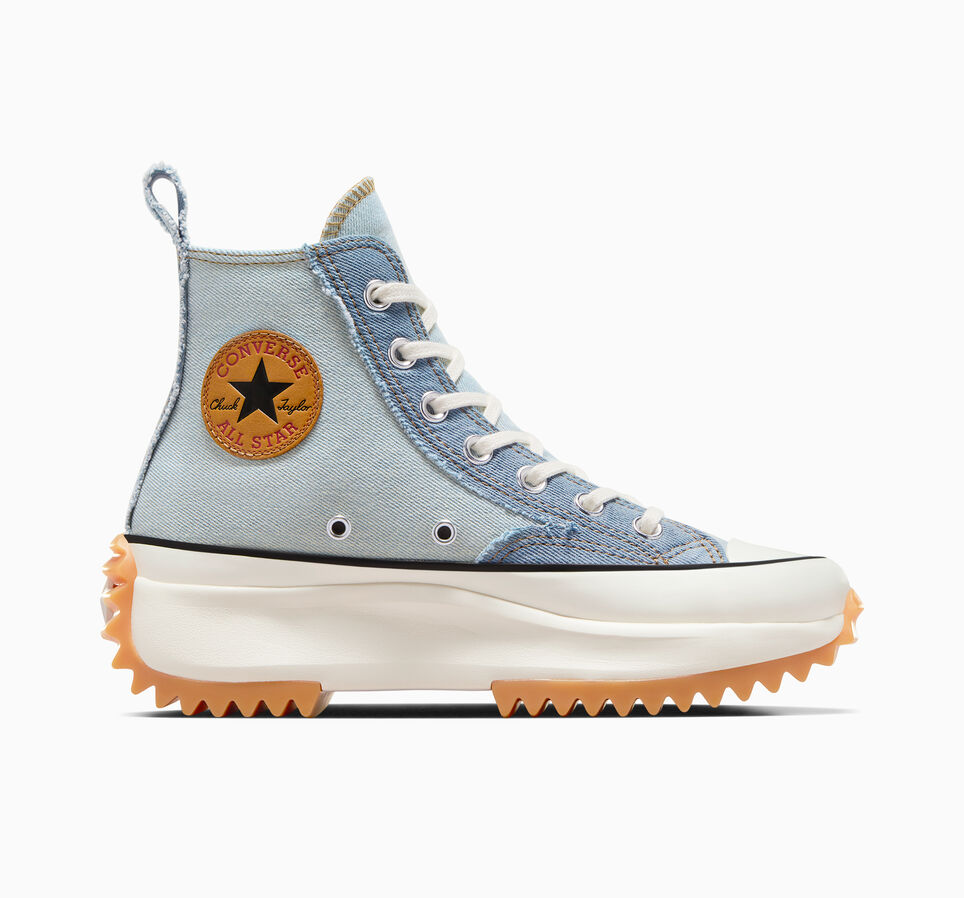 High Top Converse Chuck 70 Renew Denim Split Pack Converse Bleu
