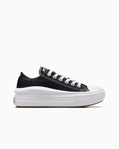 Chuck Taylor All Star Move Canvas Platform Black/White/White, Outer Side View