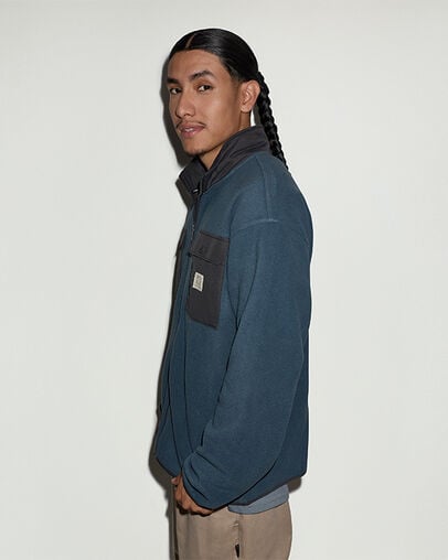 Converse Garage Full-Zip Fleece Jacket Wrought With Iron, Back View