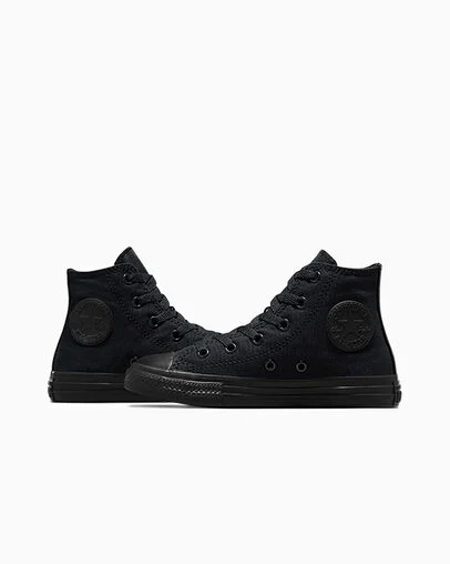 Chuck Taylor All Star Canvas Black Monochrome, Detail Angle View