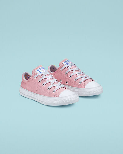 Llama Party Hook and Loop Chuck Taylor All Star Madison Coastal Pink/Mouse/White