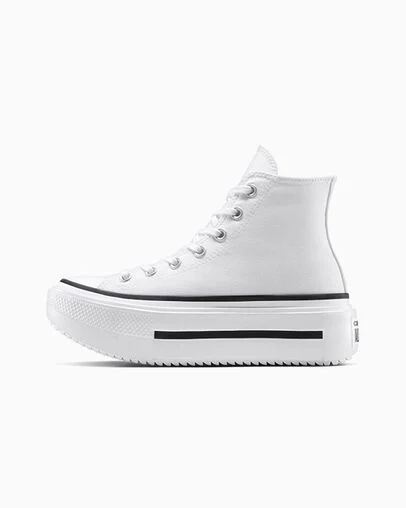 Chuck Taylor All Star Lift Double Stack Platform Canvas White/Black/White, Inner Side View