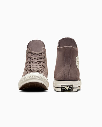 Chuck 70 Heritage Color Suede Pure Pumice/Cave Greent/Egret, Heel View