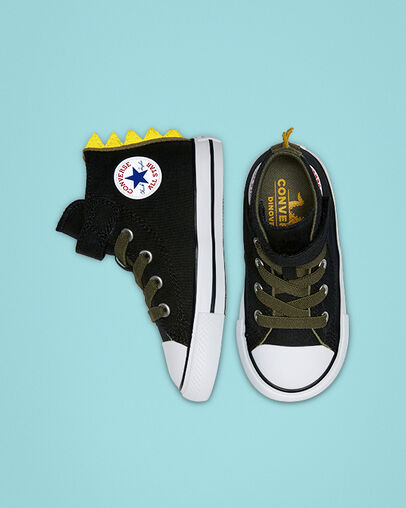 Chuck Taylor All Star Dino Spikes Hook and Loop High Top Black/Field Surplus/White