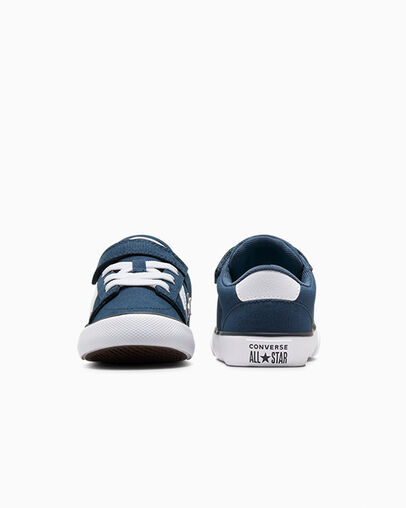 Belmont Easy On Navy/White/Navy, Heel View