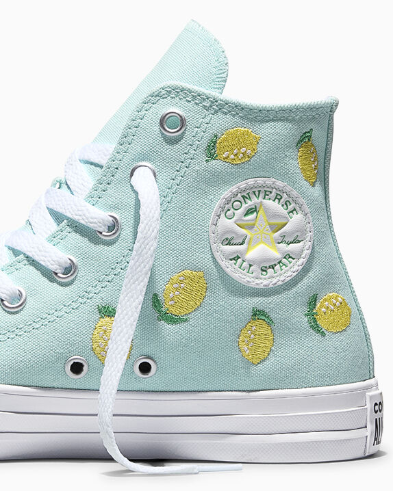 Chuck Taylor All Star Embroidered Citrus Big Kids High Top Shoe