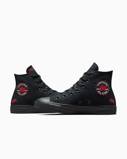Chuck Taylor All Star Rose Black/Red/Green, Detail Angle View