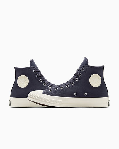 Chuck 70 Textured Plum Cove/Black/Egret, Detail Angle View