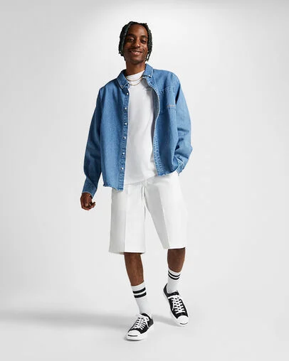 Jack Purcell Leather Black/White/White, On Foot Shot 1