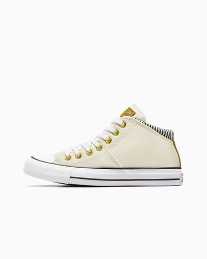 Chuck Taylor All Star Madison Herringbone Stripe Egret/Trek Tan/Obsidian Blue, Inner Side View